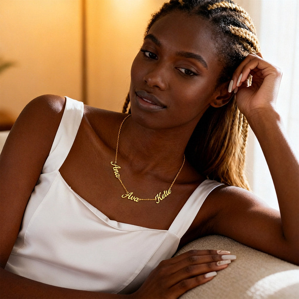 Multi Name Customized Necklace