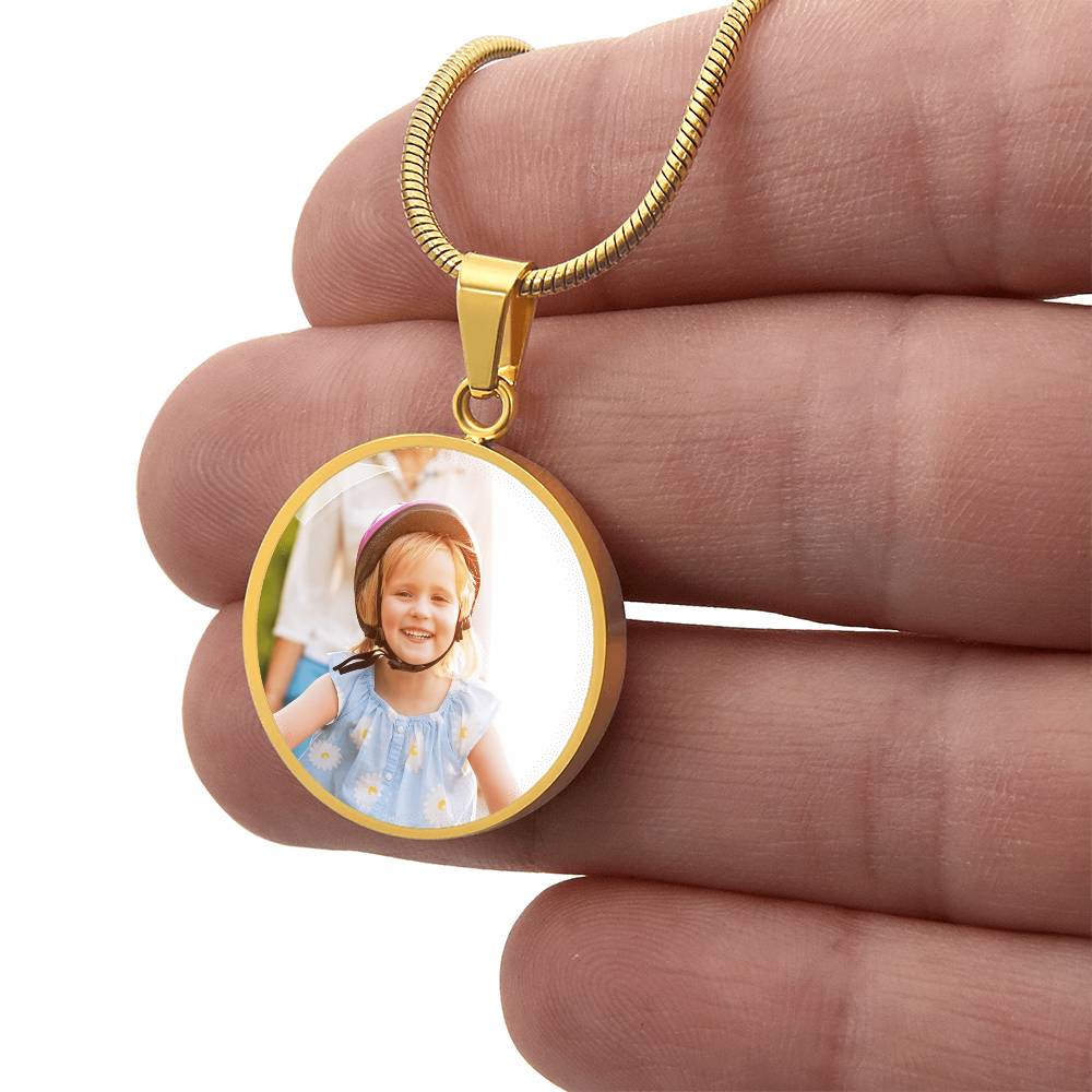 Circle necklace - Engraving