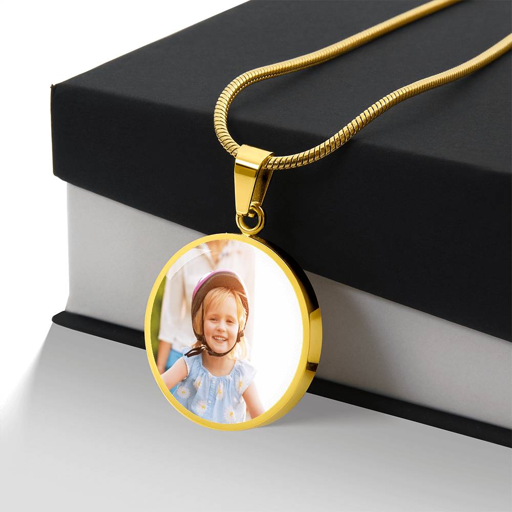 Circle necklace - Engraving