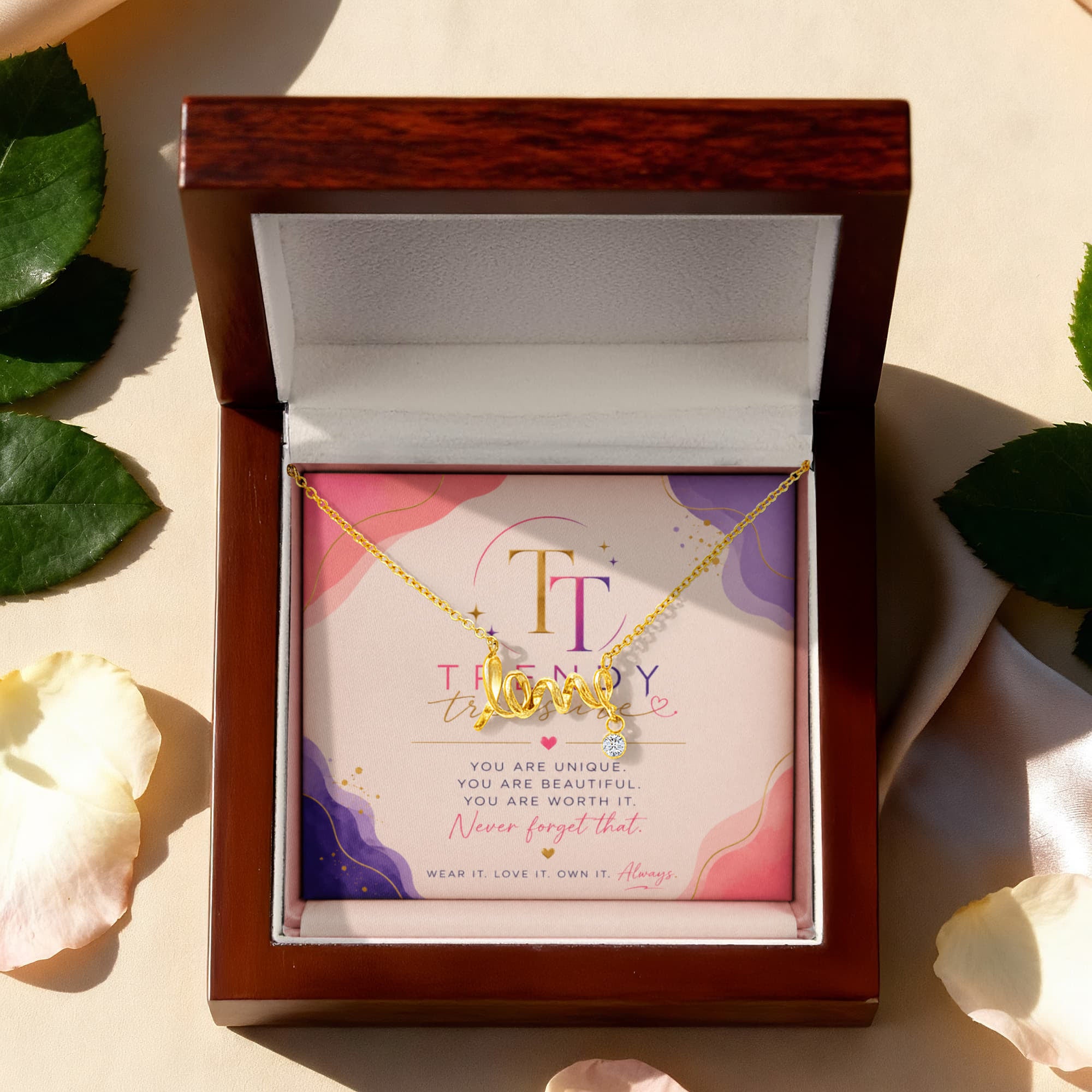 Love in Script – Personalized Necklace Gift