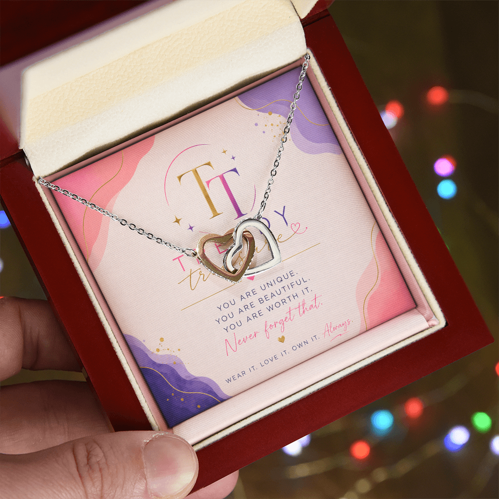 Two Hearts, One Love – Custom Interlocking Necklace