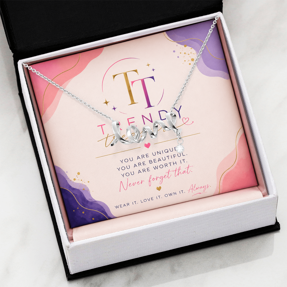 Love in Script – Personalized Necklace Gift