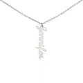 The Signature Multi-Name Vertical Bar Pendant