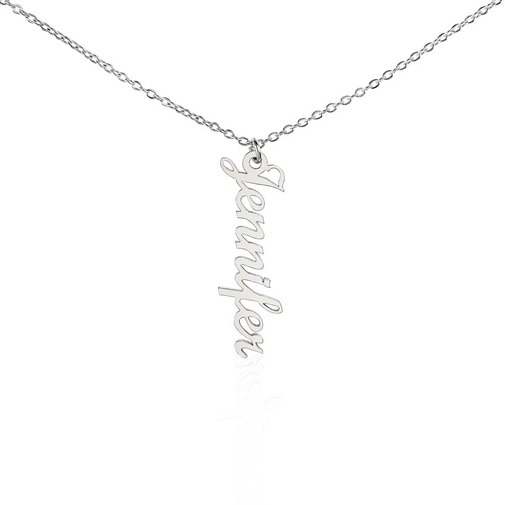 The Signature Multi-Name Vertical Bar Pendant